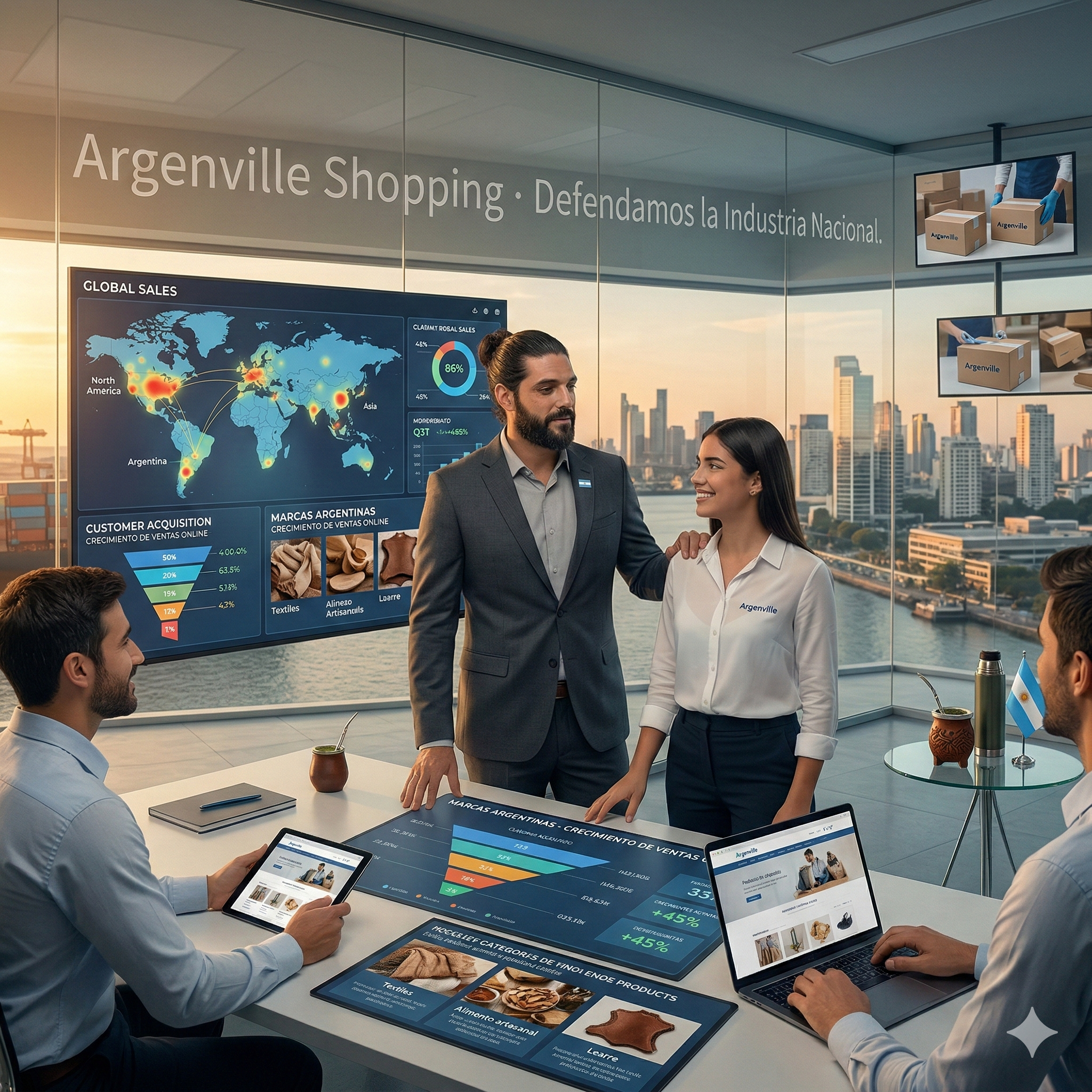 Argenville Shopping – vista general